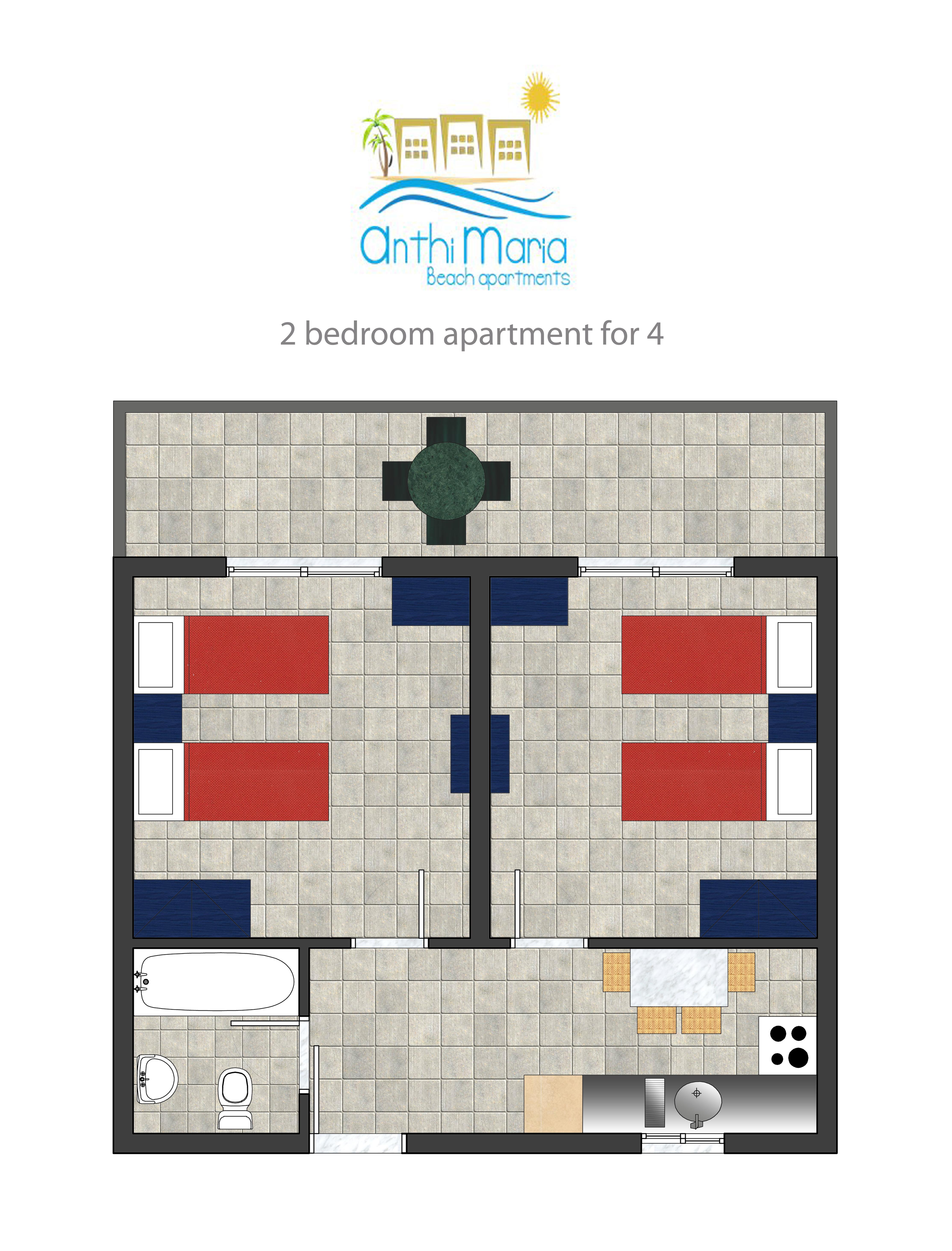 Anthi Maria Beach Apartments Pefki Dış mekan fotoğraf